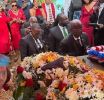 Mourners gather to give thanks and praise of Dervan Malcolm